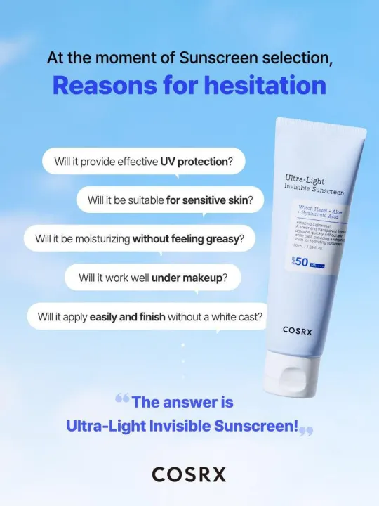 COSRX%20Ultra-Light%20Invisible%20Sunscreen%20SPF50%20PA++++%2050ml%20-%20Image%202