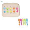 5 Pieces Montessori Material Color Matching Lock Set for Children Toddlers.
