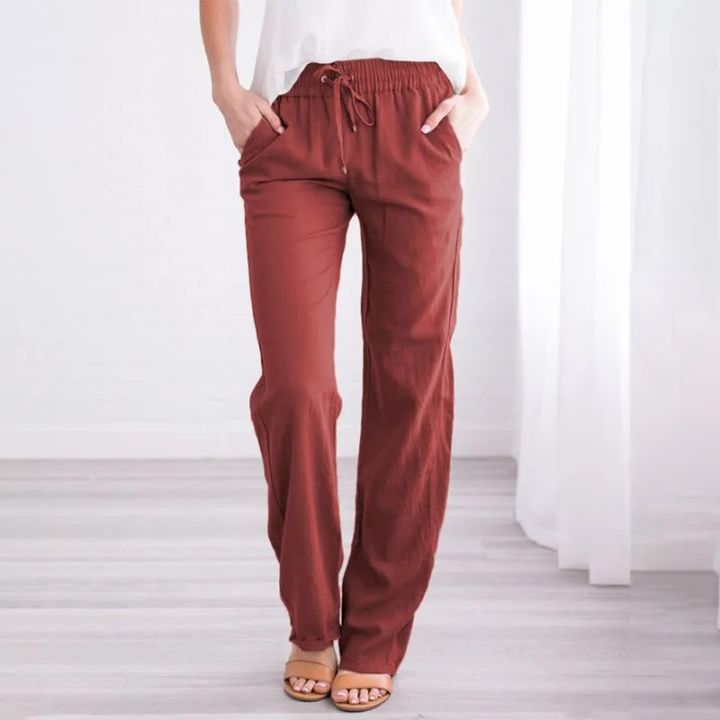 Ladies%20qualityful%20Cotton%20Linen%20Baggy%20Casual%20Pants%20Trousers%20Plus%20Size%20-%20Image%205