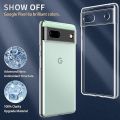 Google Pixel 7A Flexible Clear Transparent Soft TPU Back Case Cover.