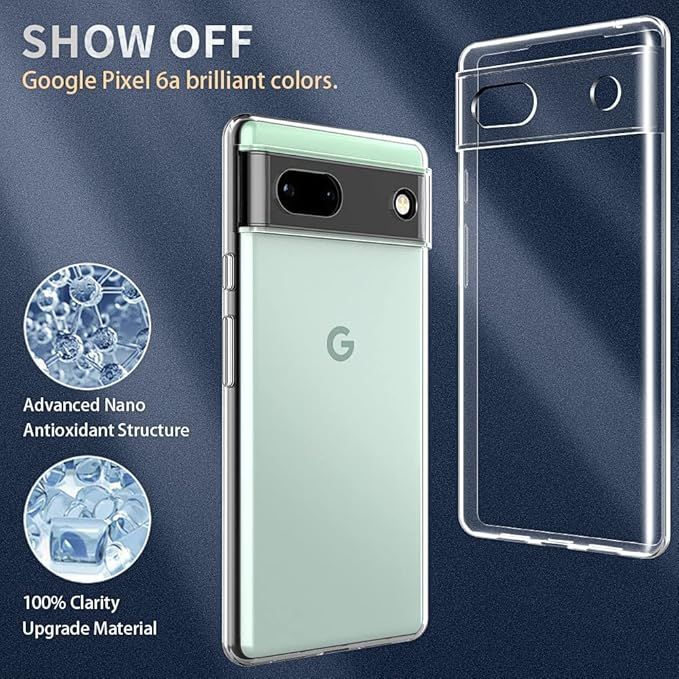 Google%20Pixel%207A%20Flexible%20Clear%20Transparent%20Soft%20TPU%20Back%C2%A0Case%C2%A0Cover%20-%20Image%202