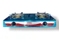 Hamko Gass Stove Double H.Com Burner SS Body_LPG-(FJ-204)-90+90MM. 