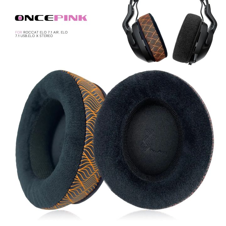 Oncepink Replacement Ear Pads for Roccat Elo 7.1 AIR, ELO 7.1USB,ELO X Headphone Cooling Gel Cushion Temperature Earpads Headset