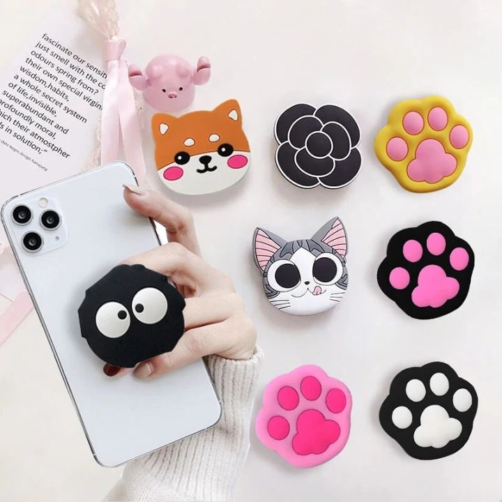 Cat Claw Finger Ring Holders Expanding Phones Mobile Phone Holder Handle Fixed Seat Cellphone Bracket Mobile Phone Accessories