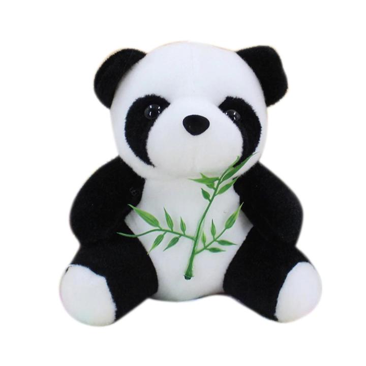 Panda with Bamboo leaves Cute Animal Plush Soft Toys