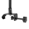 JDXHLAU 2X Flexible Gooseneck Microphone Stand with Desk Clamp for Radio Broadcasting Studio, Live Broadcast Equipment, Stations.