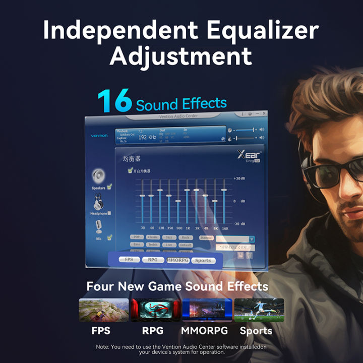 Vention%20Gaming%20USB%20Sound%20Card%20External%20Audio%20Amplifier%20with%20Volume%20Control%20Versatile%20Audio%20for%20PC%20Laptop%20PS4%20PS5%20Earphone%20Headset%20Desktop%20Microphone%20Soundcard%20Adapter%20-%20Image%205