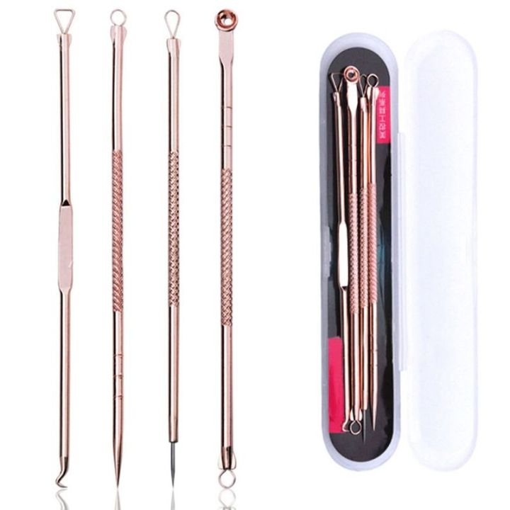4pcs/set%20Blackhead%20Comedone%20Pimple%20Blackhead%20Remover%20Tool%20Spoon%20for%20Face%20Skin%20Care%20Tool%20Acne%20Removal%20Needles%20Facial%20Pore%20Cleaner%20-%20Image%203