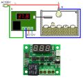 W1209 Incubator Heat Cool Temperature Controller Module|| DC 12V 10A Relay || Three Digit RED LED Tube || Use in Incubator Aquarium Air Condition Heating and Cooling Projects.