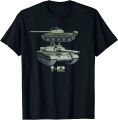 T-62 Russian Main Battle Tank Diagram Men T-Shirt Short Sleeve Casual 100% Cotton O-Neck Summer TShirt. 