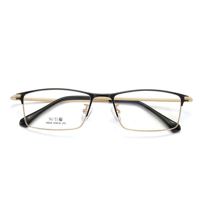%5B%20New%20%5D%20Classic%20Full%20Frame%20Men%20Ni%20Titanium%20Casual%20Glasses%20Frame%20IP%20Two-Color%20Electroplating%20Memory%20Leg%20Anti-Deformation%20Danyang%20Glasses%20-%20Image%205