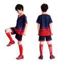 Wholesale Custom 100% Polyester Cheap Childrens Soccer Jersey Summer Breathable Football Jersey Set Soccer Uniform For Kids Y303. 