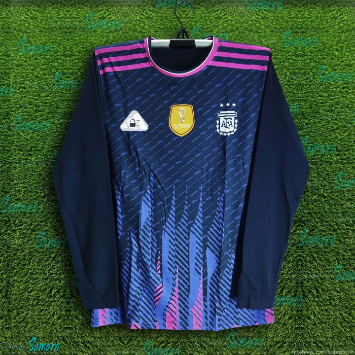 Argentina World Cup Jersey - Full Sleeve Football Jersey For Men - Long Sleeve t shirt - Argentina Jersey 2026