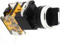 LA38/203 22mm Panel Mounted NO/NC DPST 3 Position Rotary Selector Switch (LA38 / 203 22mm Interruptor selector.
