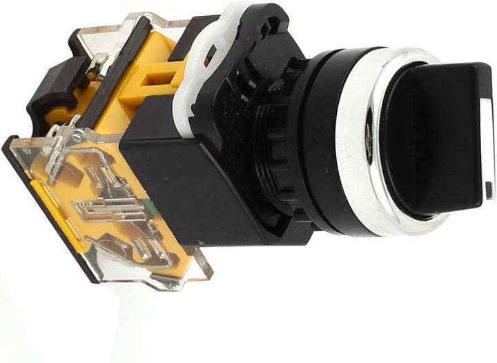 LA38/203 22mm Panel Mounted NO/NC DPST 3 Position Rotary Selector Switch (LA38 / 203 22mm Interruptor selector