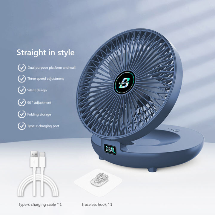 5W%205V%201200mAh%20Table%20Wall%20Mounted%20Cooling%20Fan%20Without%20Punching%20Holes%20USB%203%20Gears%20Adjustable%20Bionic%20Seagull%20Blade%20Easy%20to%20Clean%20-%20Image%203