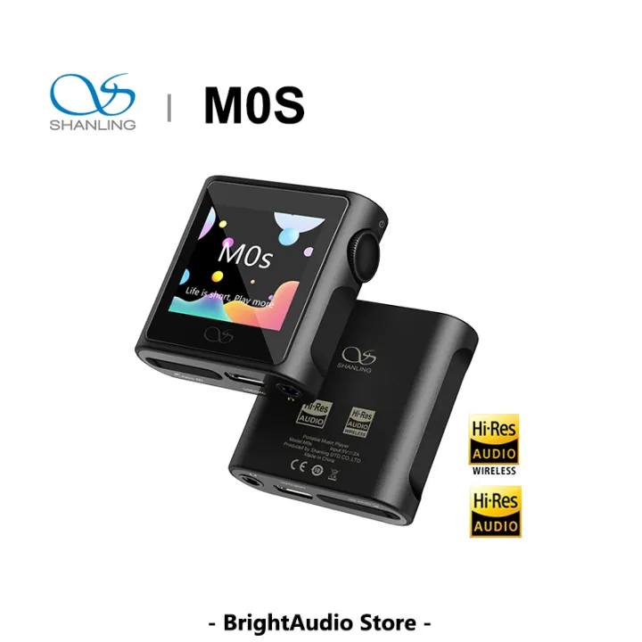 SHANLING M0S Draagbare muziekspeler, MP3-speler met hoge resolutie, hifi- speler, CS43131 DAC, bidirectionele Bluetooth 5.0, 3,5 mm/type C-aansluiting, 384 kHz/32 bit, 60 mW @32 , digitale audiospeler