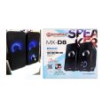 D8 Mini USB Multimedia Portable Speaker for Laptop Mobile Computer PC Desktop MX D8 - Black. 