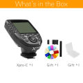 Godox XPro-C Flash Trigger Transmitter with E-TTL II 2.4G Wireless X System HSS LCD Screen for Canon DSLR Camera. 