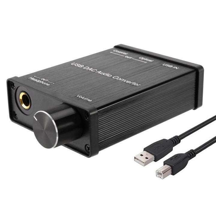 USB to Coaxial S/PDIF Optical 3.5mm/6.3mm Headphone Audio Converter