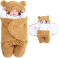 Baby Sleeping Bag Ultra-Soft Fluffy Fleece Newborn Receiving Blanket.... 