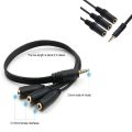 3.5mm 3 Way Port Aux Multi Headphone Earphone Audio Splitter Adapter 3.5mm Jack HUB Splitter Audio Cable 1 Male to 3 Female.