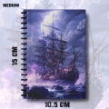 Notebook Pirate Ship Design Writing Pad k14 K17. 