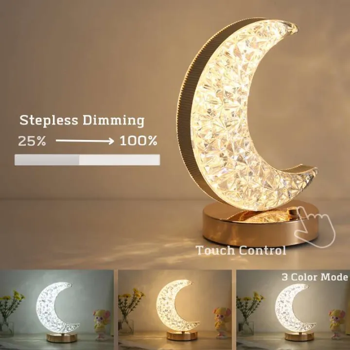 Bedroom%20Crystal%20Touch%20Dimming%20Night%20Light%20Girls%20Room%20Home%20Decor%20Aesthetics%20USB%20Bedside%20LED%20Ambient%20Table%203d%20Moon%20Lamp%20-%20Image%202