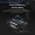 Geepact Car Tire Pressure Monitoring System Smart Car TPMS Tyre Pressure Alarm Monitoring System Solar Power Panel USB Charging TPMS Universal 4 External Sensors LCD Display. 