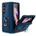 Applicable to New Samsung Z Fold 5 Sergeant Phone Case Folding Car Magnetic Suction Bracket Protective Case Drop-Resistant. 
