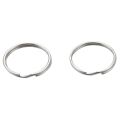 60 Pcs 20mm Outside Dia Universal Split Key Rings Keychain Holders.