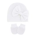 Baby Girl Hat Gloves Set Cotton Newborn Beanie for Girls Accessories Baby Cap Toddler Infant Bonnet Hats New Born Gift.