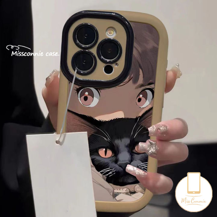 MissConnie%20Cartoon%20Funny%20Anime%20Girl%20Cute%20Black%20Cat%20Phone%20Case%20Compatible%20for%20IPhone%2011%2015%2014%2013%2012%20Pro%20Max%20XR%20X%20XS%20MAX%20Simple%20Korean%20Luxury%20Liquid%20Silicon%20Shockproof%20Cover%20-%20Image%205