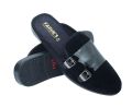 New Fashionable Velvet Half Shoe For Men Black.