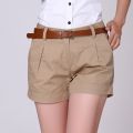 Women's Summer Style Shorts Ladies Loose Clothing Cotton Casual Short Pants Denim White Khaki Hot Woman Shorts.