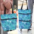 Colorful Shopping Bag For Trolley Foldable Large Capacity Supermarket Shopping Purchase Storage Bag For Shopping Carring Cart. 