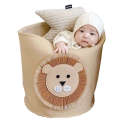 Tiktok ins Cartoon Baby Toy Bucket Felt Bag Washable Dirty Clothes Storage Basket.