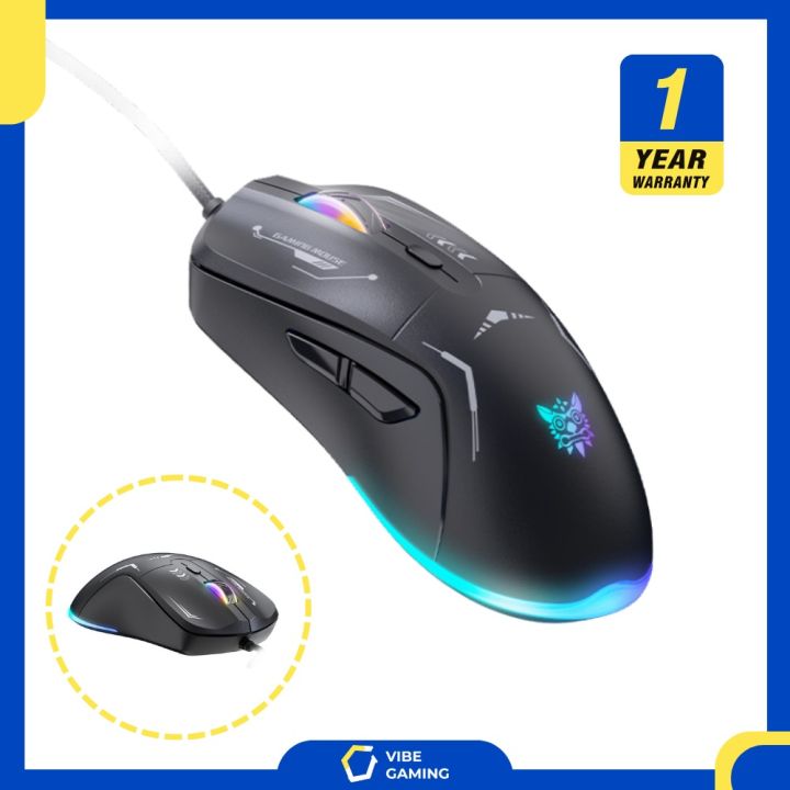 Onikuma CW917 Wired Gaming Mouse | Black 6 Button