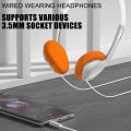 Y2K Headset Earphones Lightweight and Stylish HiFi Sound Headphone Music Corded Headset Noise Reduction 96BA.