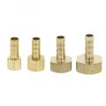 Durable Pipe Fitting PCF Pipe Joint Tube Brass Hose Barb 1/8" 1/4" 3/8" 1/2" FeMale Thread Coupler Connector Adapter PU PE Tube.
