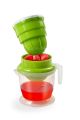 Enjoy Freshly Squeezed Juice With Hand Press Juicer With Fruit Squeezer Cup - Convenient And Colorful Juicing Tool. 