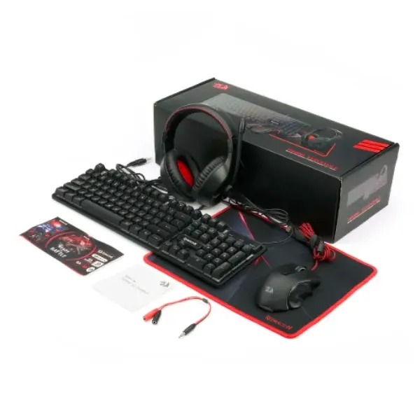 Redragon%20S137%20Wired%20Black%20Keyboard,%20Mouse,%20Headphone%20and%20Mouse%20Pad%20Combo%20-%20Image%202
