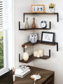 Wood Corner Shelf Storage Rack Display Stand Bookshelf Floating Wall Shelf for Living Room Kitchen Accessories Home Organizer. 