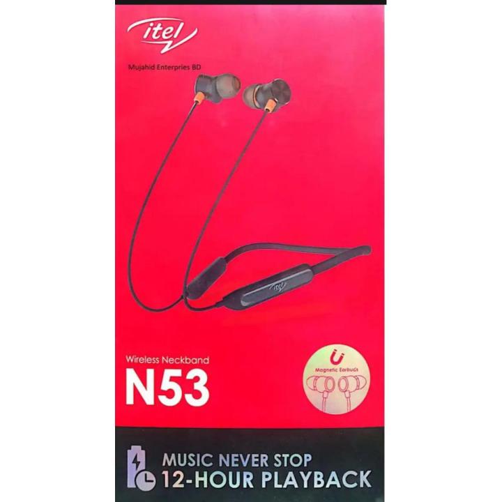 Itel N53 Wireless Neckband Music never Stop