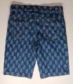 Blue printed 2 quarter soft stone washed denim pant for 4-6 years boy. (waist 23 inch , long 15 inch). 