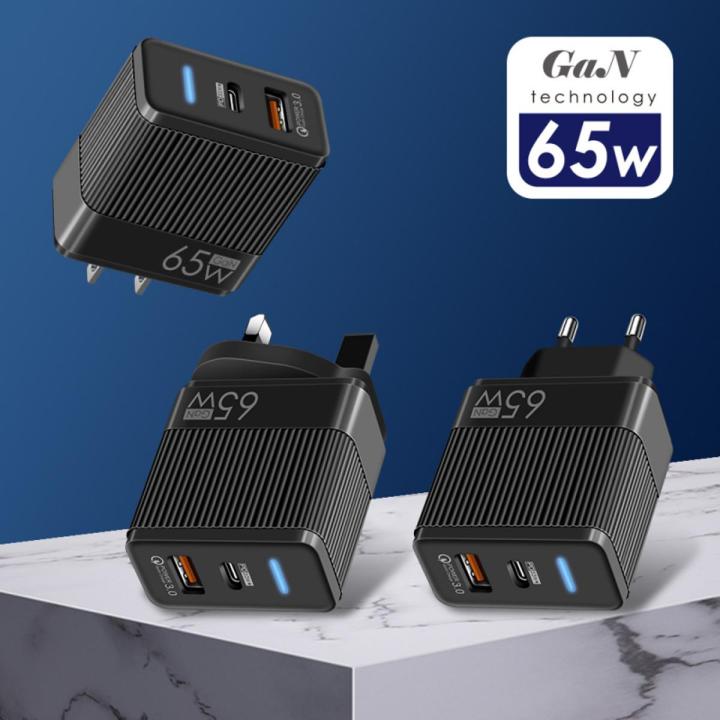 65W%20Gallium%20Nitride%20Americana%20charger%20PD%20fast%20charger%20mobile%20phone%20charging%20head%20QC3.0%20Laptop%20GaN%20charging%20source%20-%20Image%202