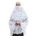 Cotton Muslim Namaj Hijab with Niqab Best Qualityfull For Womens-Scarf Orna-Hijab. 