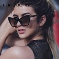 【beauty code store】COOYOUNG Women Cat Eye Sunglasses Women Designer Vintage Travel Summer Glasses. 