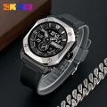 SKMEI MEN DIGITAL WATCH STAINLESS STEEL CASE DUAL TIME SPORTS WATERPROOF WATCH, 2272.