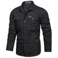New Men's Casual Shirt 5XL Male Overshirt 2023 Military Cotton Long Sleeve Shirts Men Brand Clothing High Quality Blouse.